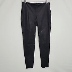 Rag & Bone $999 Lambskin Leather Leggings Size 10 Black EUC